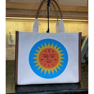 Sold Out Retired Alexander Girard x Kate Spade New York Canvas Large Tote EUC